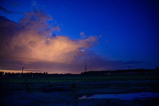 Sterrenhemel, Lucht, Wolk, Nacht, Meer