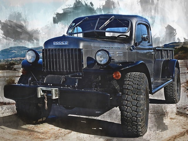 Free truck power wagon offroad illustration