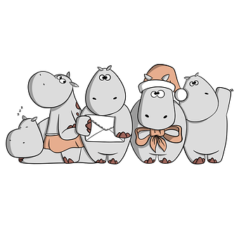 Zvíře, Hroch, Výkres, Skica, Savec