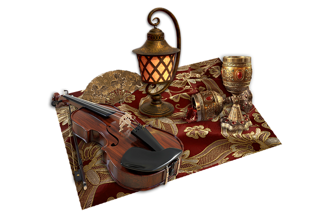 Free wine violin cutout illustration