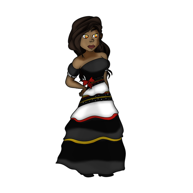 Free woman dress festival illustration