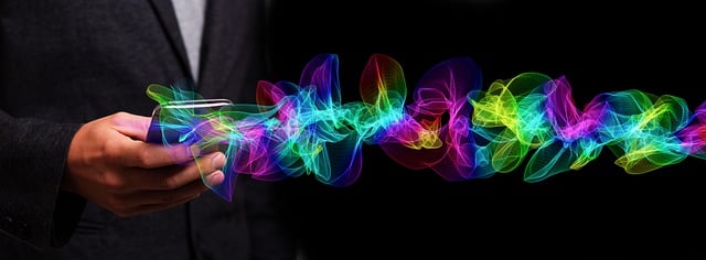 Free mobile smartphone hand illustration