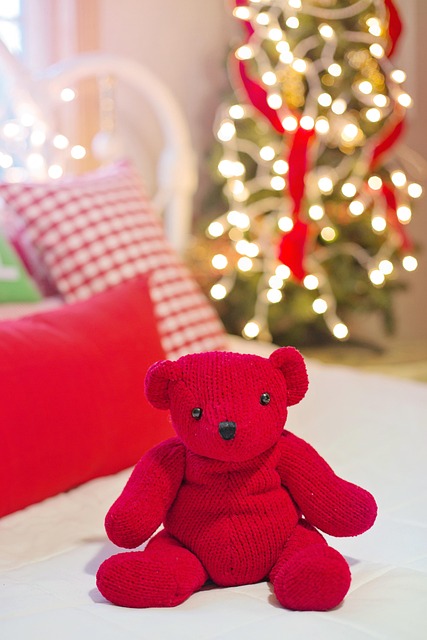 Free Christmas Teddy Bear photo and picture