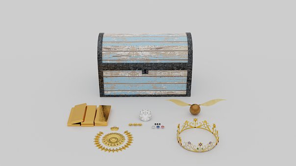 Free Treasure Chest Diamonds photo and picture