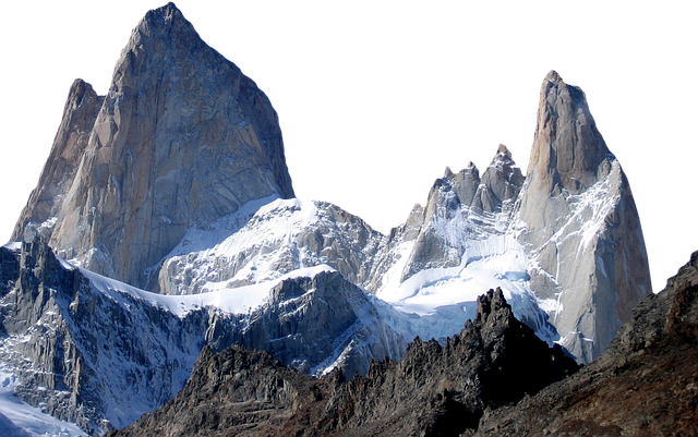 Free mountains winter rocky mountains illustration