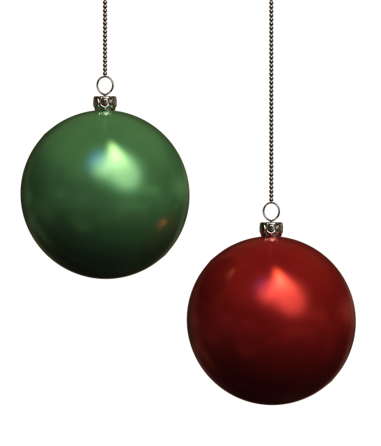 Free balls christmas garnish illustration
