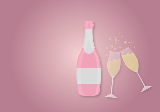 Free sparkling wine celebration new year's day illustration