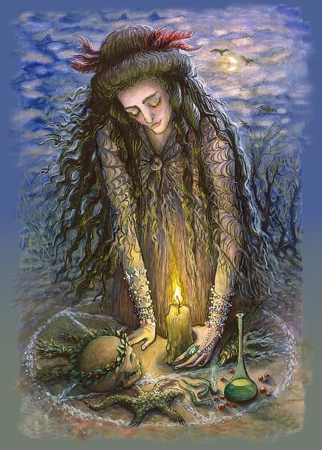 Download free HD stock image of Black Magic Night Witch Free black magic night witch witch illustration