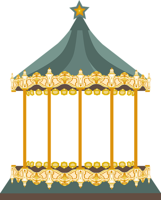 Free carrousel manège fête foraine illustration