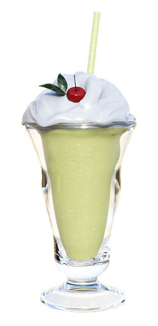 Dessert, Eis, Getränk, Glas, Kirsche