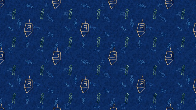 Free background hanukkah candles pattern illustration