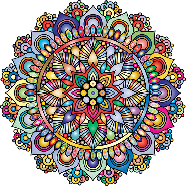 Free mandala flourish nature vector
