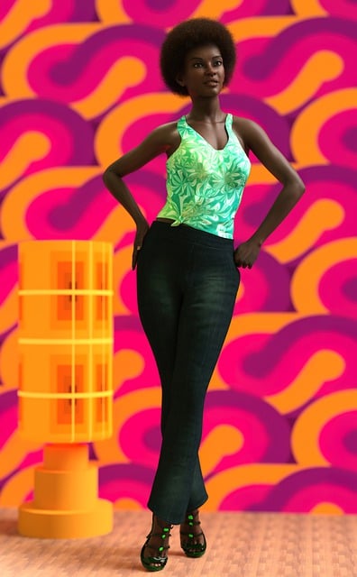 Free Woman Lamp illustration and picture
