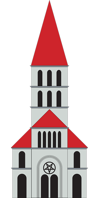 Free church satan devil vector