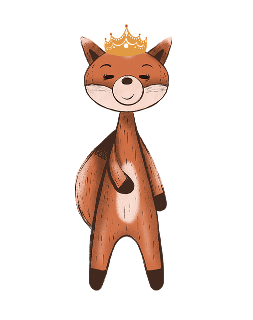 Free Fox New Year illustration and picture