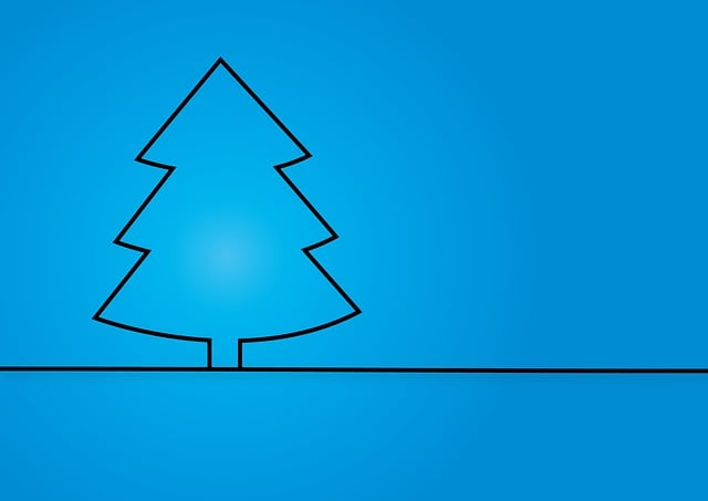 Free fir tree christmas tree advent illustration