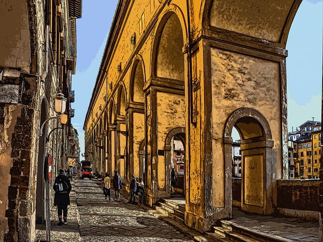 Free gallery florence italy illustration