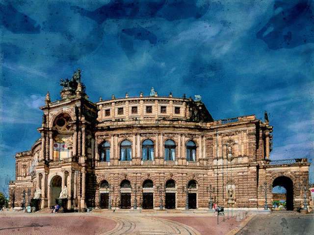 Free church architecture travel illustration