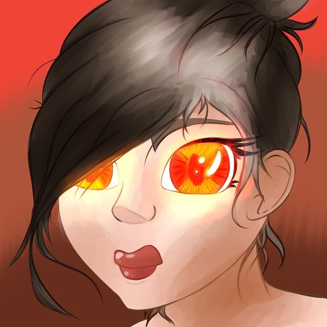 Free lofi vampire girl illustration