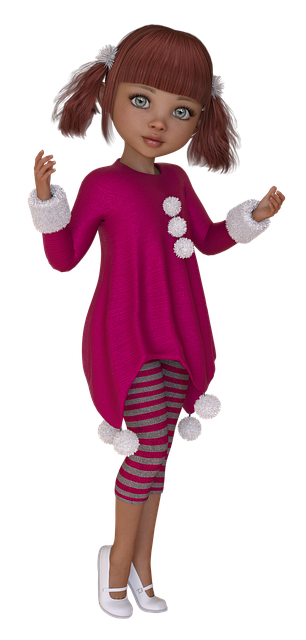 Free girl kid winter illustration