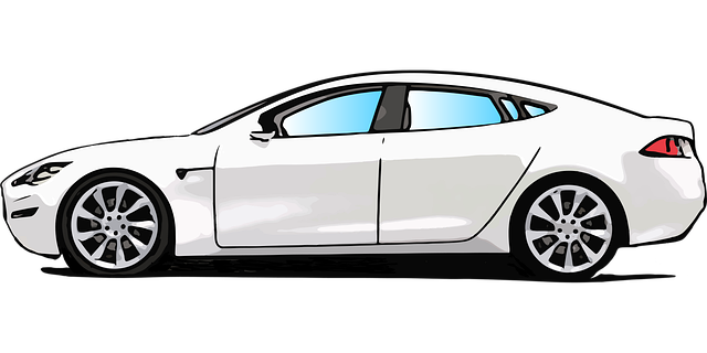 Free car tesla automobile vector