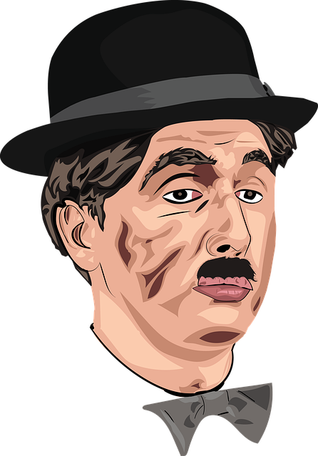 Free chaplin charlie chaplin comic illustration