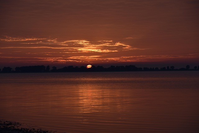 Free Lake Sunset photo and picture