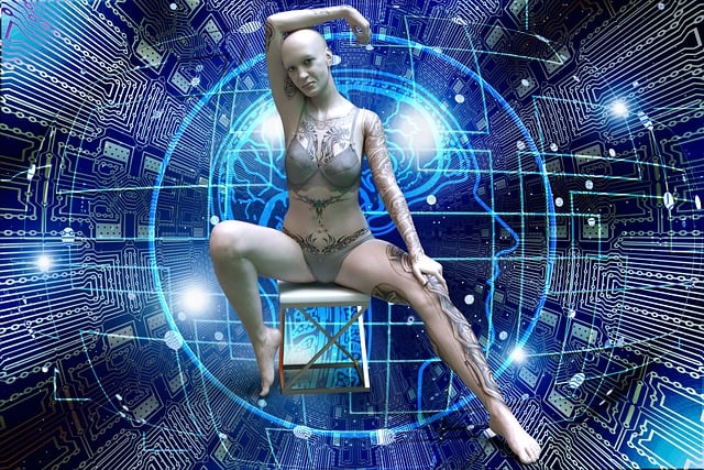 Free woman bikini space illustration