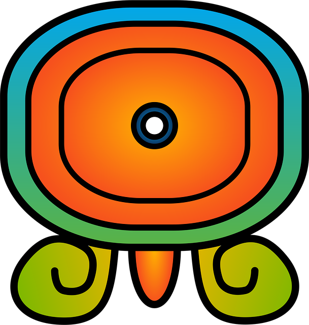 Free glyph quiche maya illustration
