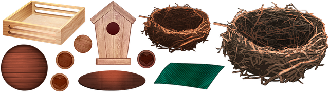 Free nesting box birdhouse bird box illustration