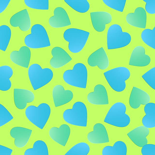 Free background love heart illustration