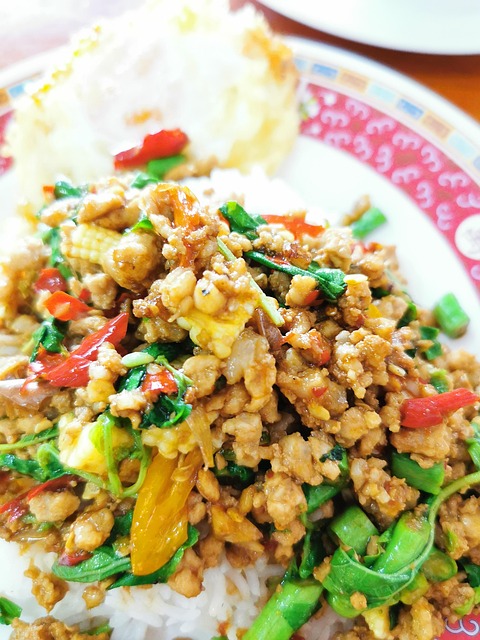 Free Food Stir Fried Basil photo and picture