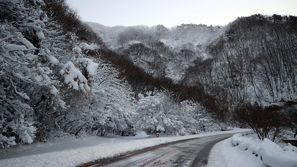 Invierno, Naturaleza, La Carretera