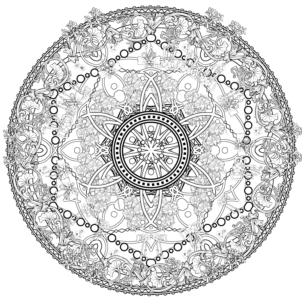 Roseta, Mandala, Enfeite