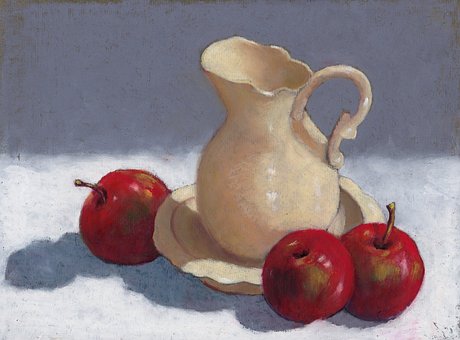 Kaster, Epler, Stilleben, Kunst, Maleri