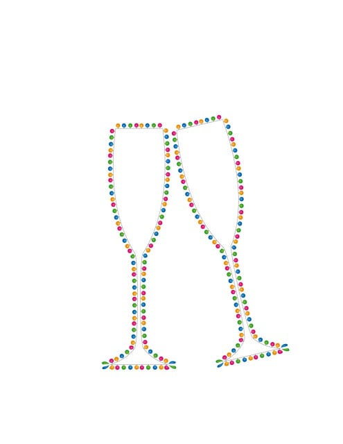 Free champagne glasses glasses celebration illustration