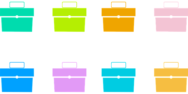 Mappen, Dozen, Verzameling, Kleurrijk