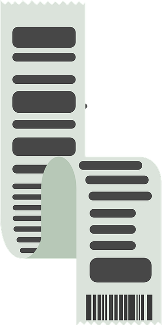 Free receipt payment commerical vector