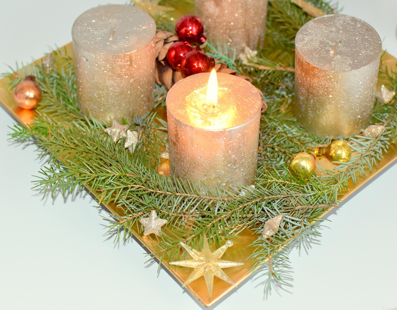 Christmas Advent Candles Free Photo On Pixabay Pixabay
