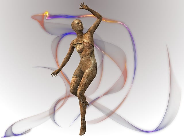Free statue woman ballet illustration