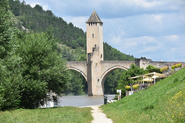 Frankreich, Cahors, Brücke, Architektur