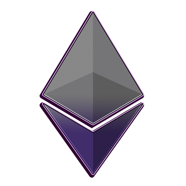Free ethereum coin blockchain illustration