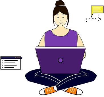 Free Working Woman illustration and picture