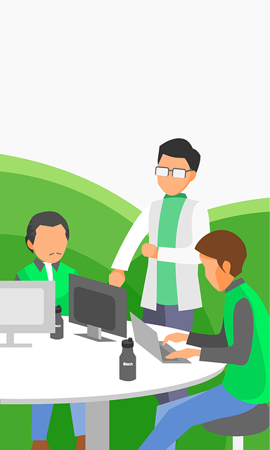 Free office business team vector
