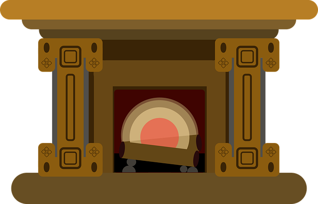 Free cozy fire fireplace vector