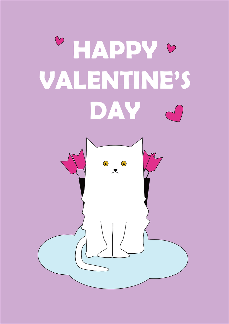 Download Valentine, Heart, Cat. Royalty-Free Stock Illustration Image