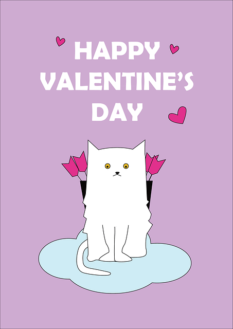 Free valentine pet heart illustration