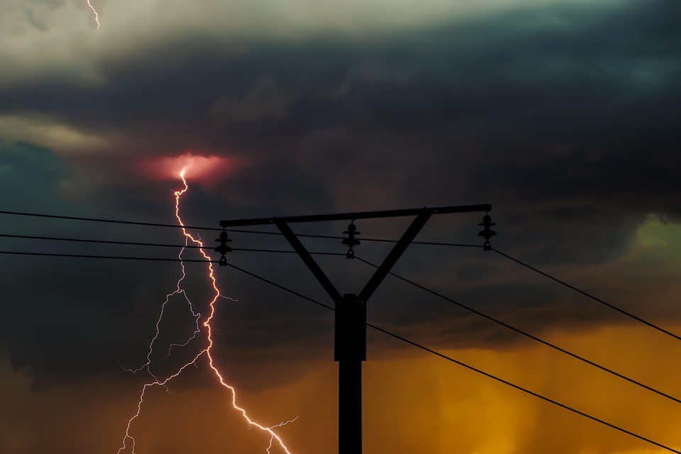 Power Lines Lightning Thunderstorm - Free photo on Pixabay