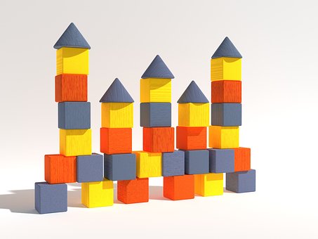 Ladrillos, Castillo, Torre, Construir