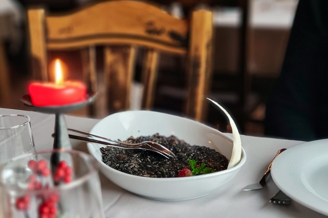 Free Black Risotto Squid Ink Risotto photo and picture